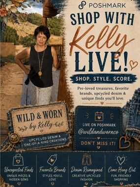 @kellysellsposh Live Show!  Like for notification☺️ Wild & Worn